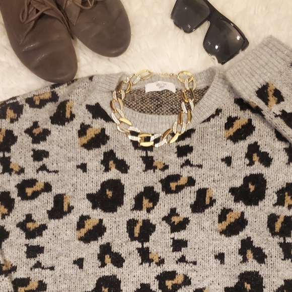Leopard Print Sweater - Picture 1 of 5